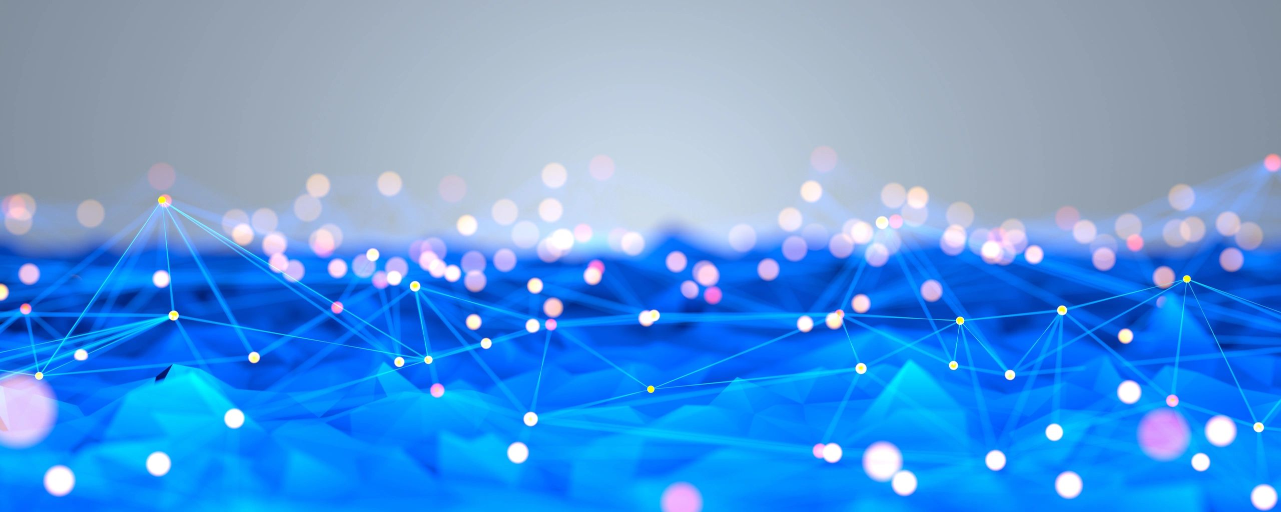 Abstract network and data visualization representing backups and recovery