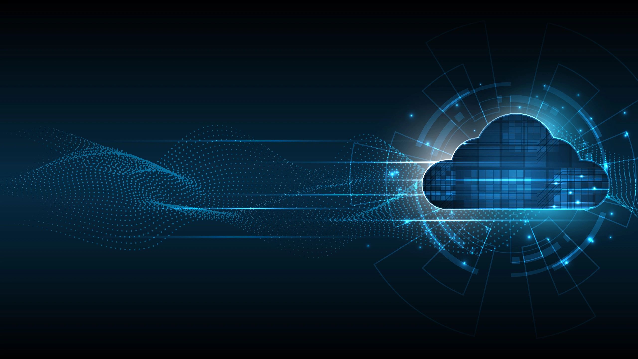 Cloud computing illustration representing scalable VPS resources
