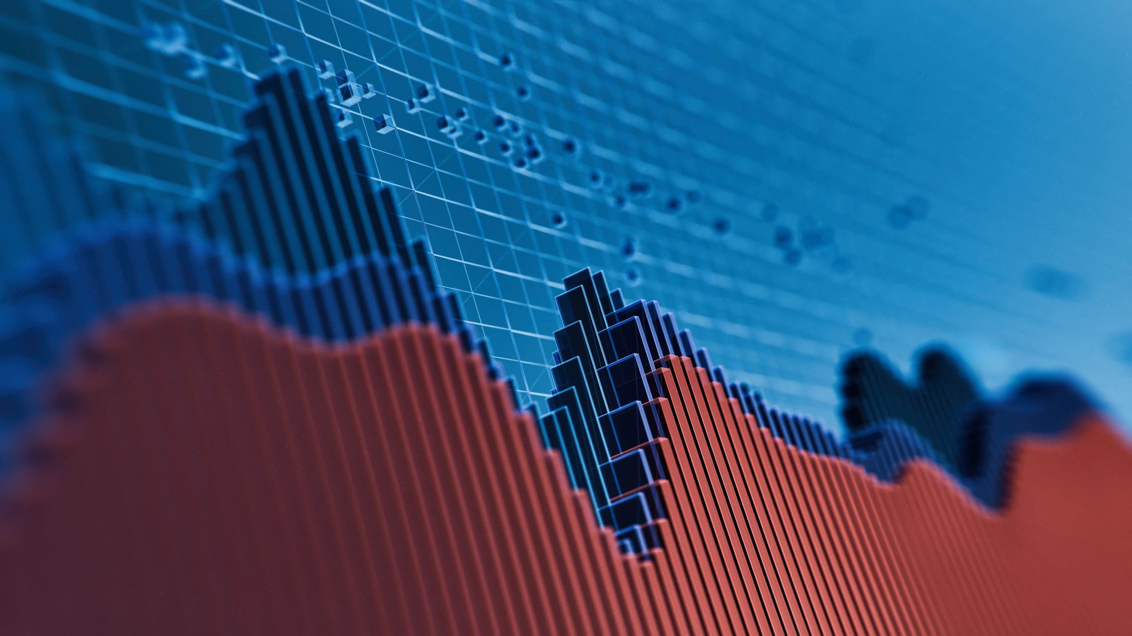 Abstract analytics background representing email campaign performance
