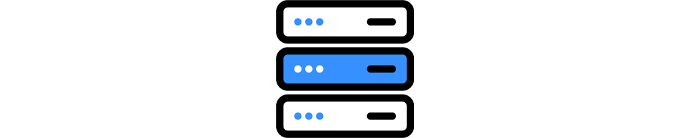Web hosting illustration icon